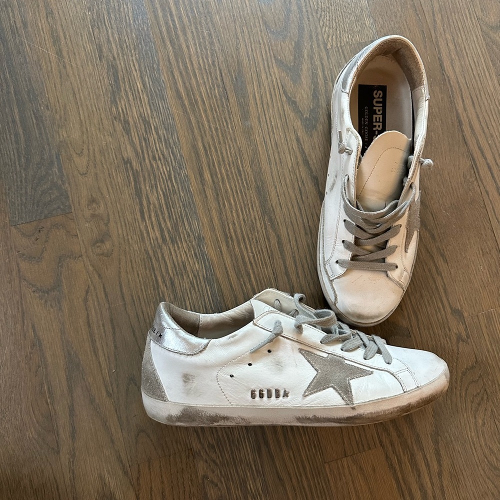 Golden goose superstar size 8 with original box and dust bag
